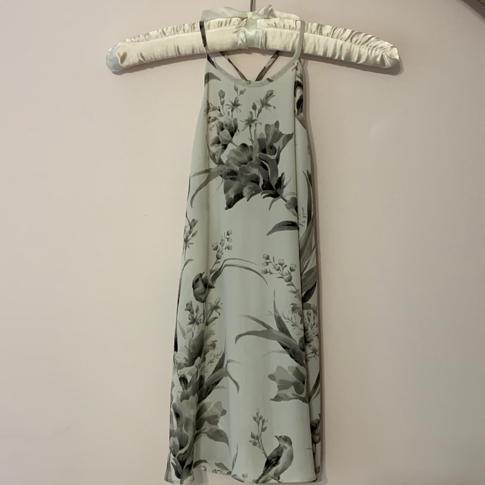 Loft - Black + White Floral Patterned Top. Size XSP